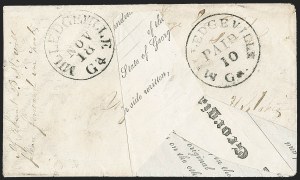 Sale 1230, Lot 1494, Confederate Postmasters' Provisionals