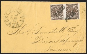 Sale 1230, Lot 1502, Confederate Postmasters' Provisionals