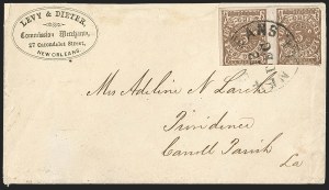 Sale 1230, Lot 1504, Confederate Postmasters' Provisionals