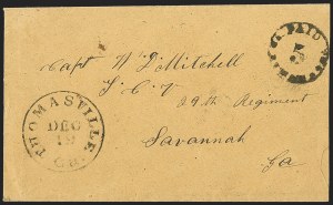 Sale 1230, Lot 1507, Confederate Postmasters' Provisionals