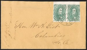 Sale 1230, Lot 1527, Confederate General Issues and Covers, College Covers