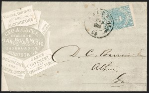 Sale 1230, Lot 1529, Confederate General Issues and Covers, College Covers