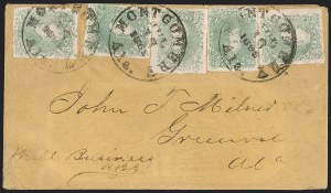 Sale 1230, Lot 1533, Confederate General Issues and Covers, College Covers