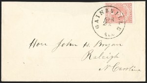 Sale 1230, Lot 1540, Confederate General Issues and Covers, College Covers