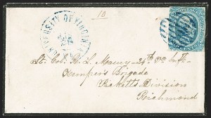 Sale 1230, Lot 1569, Confederate General Issues and Covers, College Covers