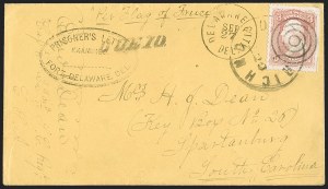 Sale 1230, Lot 1608, Civil War Prisoner-of-War Mail
