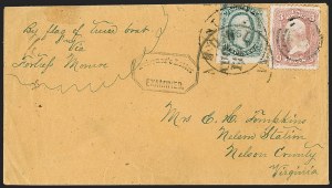 Sale 1230, Lot 1611, Civil War Prisoner-of-War Mail