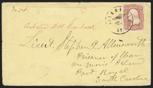 Sale 1230, Lot 1616, Civil War Prisoner-of-War Mail