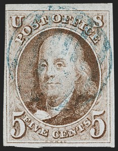 Sale 1230, Lot 1692, 1847 Issue (Scott 1-2)