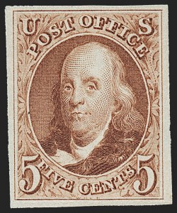 Sale 1230, Lot 1705, 1875 Reproduction of 1847 Issue (Scott 3-4)