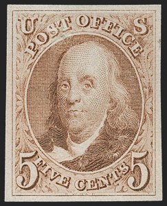 Sale 1230, Lot 1706, 1875 Reproduction of 1847 Issue (Scott 3-4)