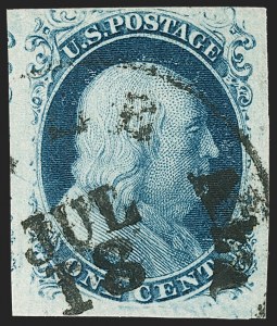 Sale 1230, Lot 1713, 1851-56 Issue (Scott 5-17)