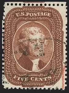 Sale 1230, Lot 1749, 1857-60 Issue (Scott 18-39)