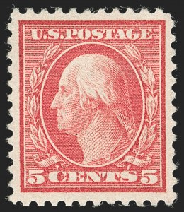 Sale 1230, Lot 2025, 1913-23 Issues (Scott 406-547), 5c Rose, Error (505) Sale 1230, Lot 2025, 1913-23 Issues (Scott 406-547)