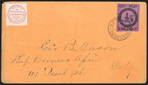 Sale 1230, Lot 909, Carriers and Local Posts