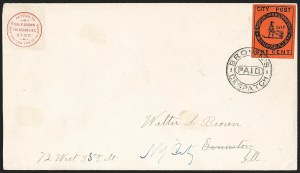 Sale 1230, Lot 910, Carriers and Local Posts