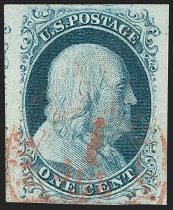 Sale Number 1231, Lot Number 15, 1851-56 Issue (Scott 5-17)