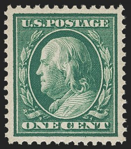Sale Number 1231, Lot Number 268, 1909 Bluish Paper Issue (Scott 357-366)