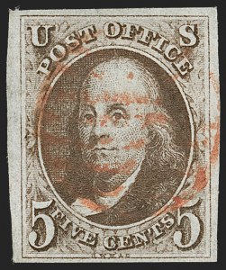 Sale 1231, Lot 3, 1847 Issue and 1875 Reproduction (Scott 1-4)