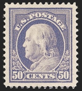 Sale 1231, Lot 334, 1912-14 Washington-Franklin Issue (Scott 405-423)