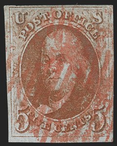 Sale 1231, Lot 6, 1847 Issue and 1875 Reproduction (Scott 1-4)