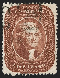 Sale 1231, Lot 60, 1857-60 Issue and 1875 Reprint (Scott 18-47)