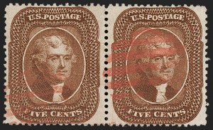 Sale 1231, Lot 64, 1857-60 Issue and 1875 Reprint (Scott 18-47)