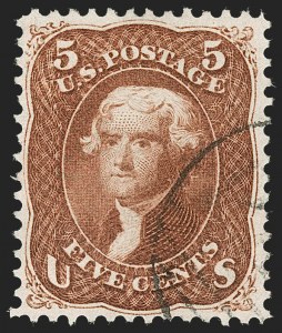 Sale 1231, Lot 95, 1861-66 Issue (Scott 62B-78)