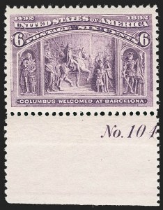 Sale 1232, Lot 1161, 1893 Columbian Issue (Scott 230-245)