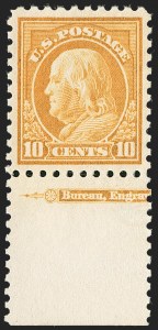 Sale 1232, Lot 1302, 1912-15 Washington-Franklin Issues (Scott 405-461)