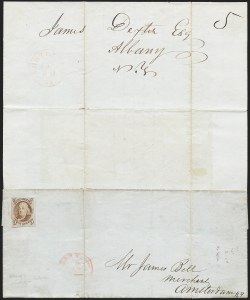 Sale 1232, Lot 1547, Stampless Covers thru 1861 Issue