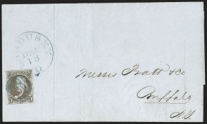 Sale 1232, Lot 1549, Stampless Covers thru 1861 Issue