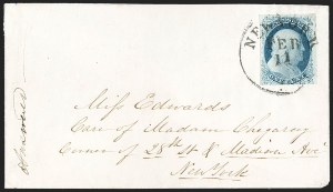 Sale 1232, Lot 1552, Stampless Covers thru 1861 Issue