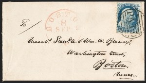 Sale 1232, Lot 1557, Stampless Covers thru 1861 Issue