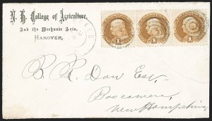 Sale 1232, Lot 1634, 1868 Grilled Issue thru 1869 Pictorial Issue