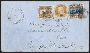 Sale 1232, Lot 1637, 1868 Grilled Issue thru 1869 Pictorial Issue