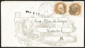 Sale 1232, Lot 1639, 1868 Grilled Issue thru 1869 Pictorial Issue