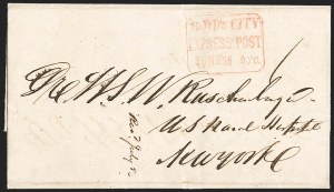 Sale 1232, Lot 1689, Boyd's Local Post Specialized Collection: Stampless, Conjunctive Uses