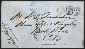 Sale 1232, Lot 1691, Boyd's Local Post Specialized Collection: Stampless, Conjunctive Uses