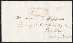 Sale 1232, Lot 1693, Boyd's Local Post Specialized Collection: Stampless, Conjunctive Uses
