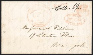 Sale 1232, Lot 1695, Boyd's Local Post Specialized Collection: Stampless, Conjunctive Uses