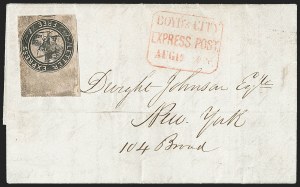 Sale 1232, Lot 1699, Boyd's Local Post Specialized Collection: Stampless, Conjunctive Uses