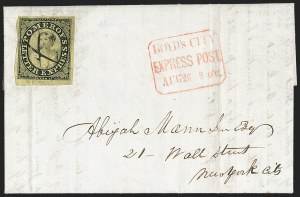 Sale 1232, Lot 1701, Boyd's Local Post Specialized Collection: Stampless, Conjunctive Uses