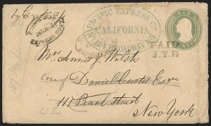 Sale 1232, Lot 1705, Boyd's Local Post Specialized Collection: Stampless, Conjunctive Uses