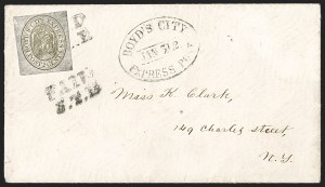 Sale 1232, Lot 1723, Boyd's Local Post Specialized Collection: Eagle and Globe Issues