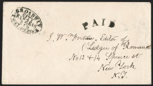 Sale 1232, Lot 1755, Local Posts and Independent Mails: Brainard thru Eagle City Post