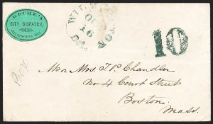 Sale 1232, Lot 1807, Local Posts and Independent Mails: Overton thru Westtown, Balances