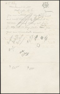 Sale 1233, Lot 1532, William T. Robey Letters