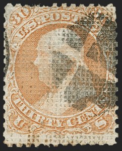 Sale 1234, Lot 110, 1867-68 Grilled Issue and 1875 Re-Issue of 1861-66 Issue (Scott 81-111)