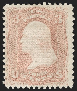 Sale 1234, Lot 116, 1867-68 Grilled Issue and 1875 Re-Issue of 1861-66 Issue (Scott 81-111)